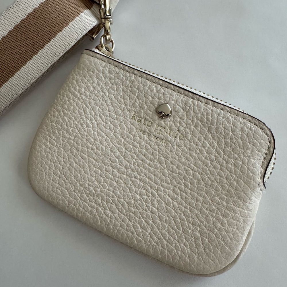 EUC! Kate Spade Cream Leather Crossbody Bag - Picture 3 of 7